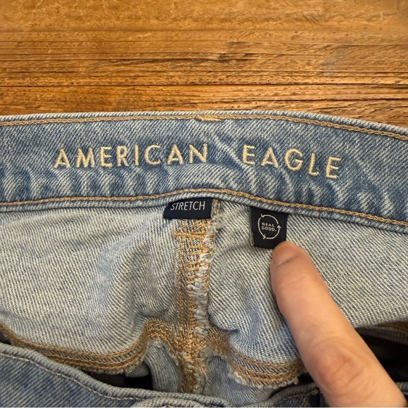 P11 - American Eagle Outfitters Light Blue Hi Rise Ankle Straight Leg Jeans - Picture 5 of 8